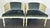 Mid 20th Century 1960's Faux Bamboo and Cane Barrel Lounge Chairs With Blue Velvet Upholstery- A Pair For Sale - Image 5 of 18