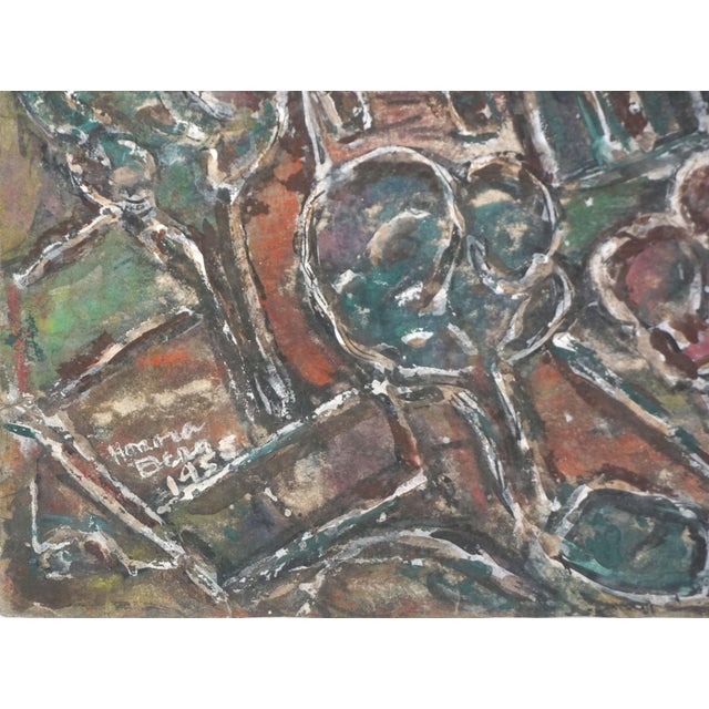 Abstract Expressionist Bay Area Hills Landscape by Honora Berg For Sale - Image 4 of 6