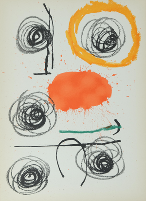 Joan Miro, Obra Inedita Recent VI, Lithograph