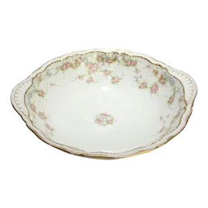 10" Round Bowl - Theodore Havilland Limoges Double Gold Schleiger 340