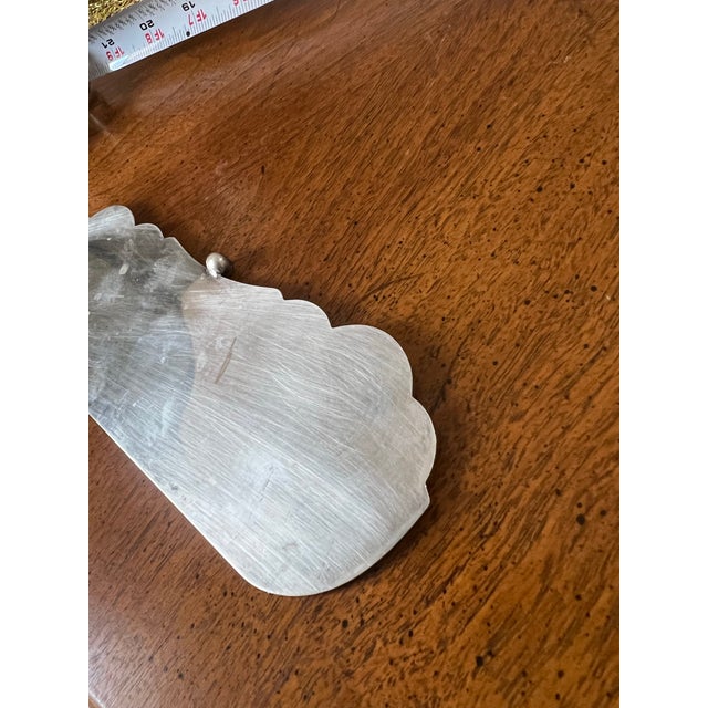 Vintage Silver Plated Table Crumb Scraper For Sale In Atlanta - Image 6 of 6