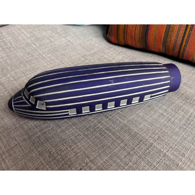 1930’s Art Deco Chrome and Glass Airplane Lamp For Sale - Image 10 of 11
