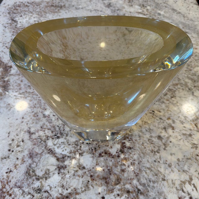 Thomas Thomas Fuchs Otium Ovale Gold Vase – 22k Gold Leaf Murano Glass – Italy For Sale - Image 4 of 10