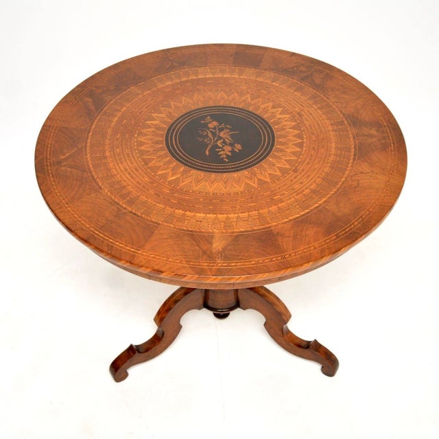 Antique Italian Sorrento Dining Table, 1870s For Sale - Image 3 of 13