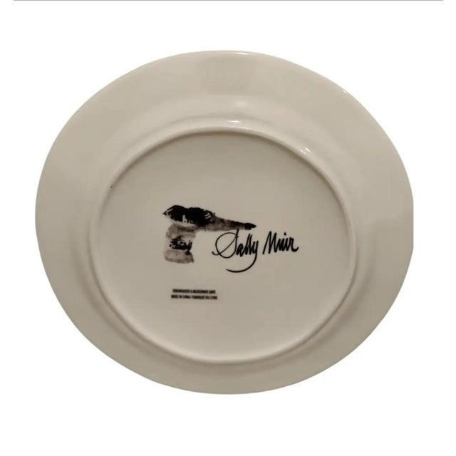 Ceramic Sally Muir Dog-a-Day Dessert Plate Set of 4 For Sale - Image 7 of 7