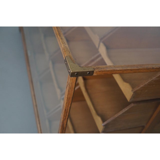 Antique British Oak Haberdashery Cabinet, 1930s For Sale - Image 3 of 18