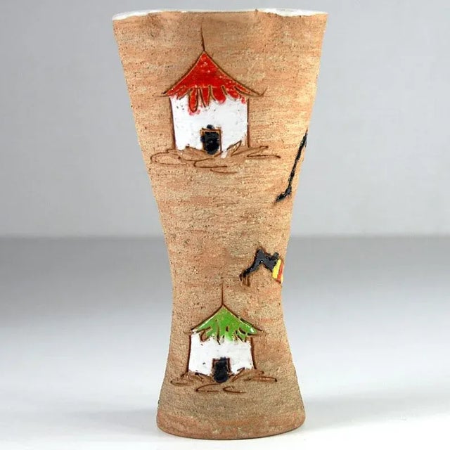 Mid-Century Italian Ceramic Vase from Fratelli Fanciullacci For Sale - Image 8 of 11