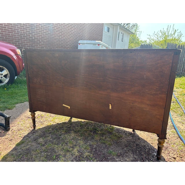 17th Century Antique Mahogany Demilune Commode | Chairish