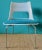 White Chairs with Turquoise Slabs by Kay Korving, Denmark, 1975, Set of 6 For Sale - Image 3 of 9