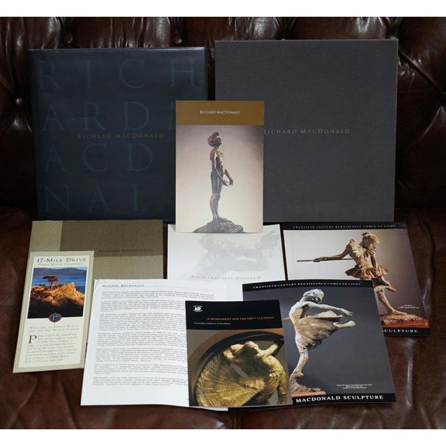 Limited Edition 57/90 Richard MacDonald Born1946, Bronze statue title First Position seated on a custom made, English Oak...