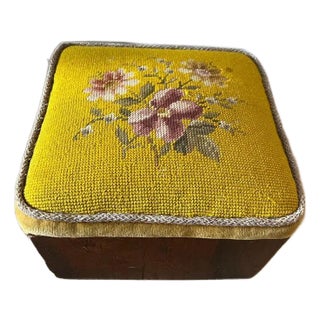 Circa 1800's Antique Victorian Footstool For Sale