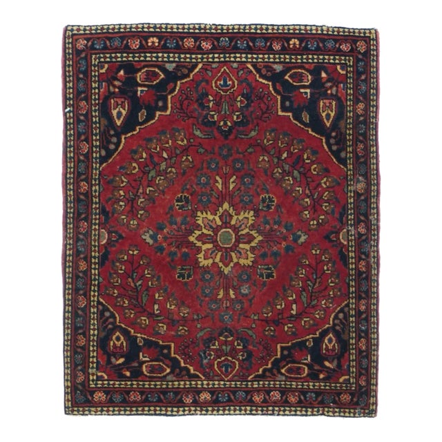 Antique Sarouk Rug 1'11'' x 2'4'' For Sale