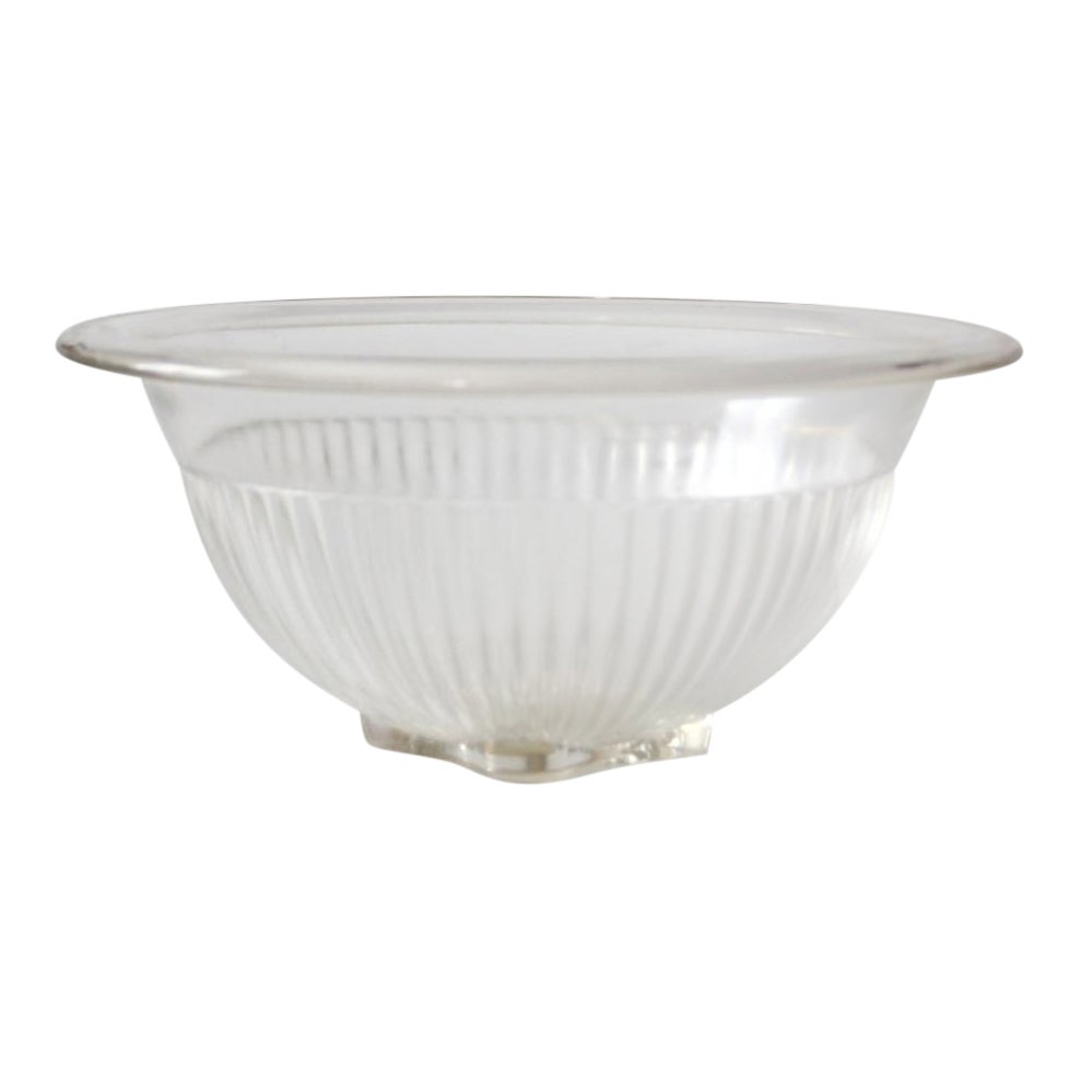 Vintage Federal Ribbed Glass Bowl Chairish