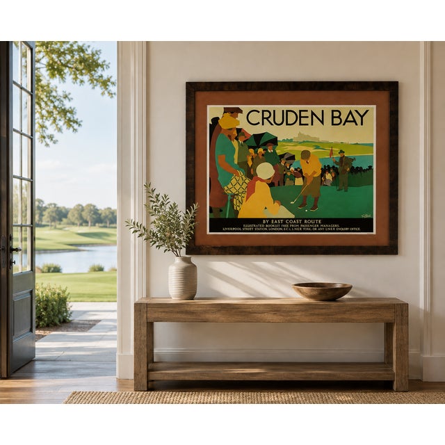 Reproduction of the classic Tom Purvis Cruden Bay railway travel poster. Published by the National Railway Museum, York....