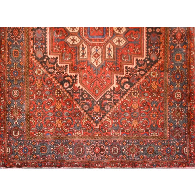 Vintage Persian Hamadan Rug For Sale - Image 9 of 13
