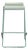 Blu Dot Minimalist Green Metal Counter Stool For Sale