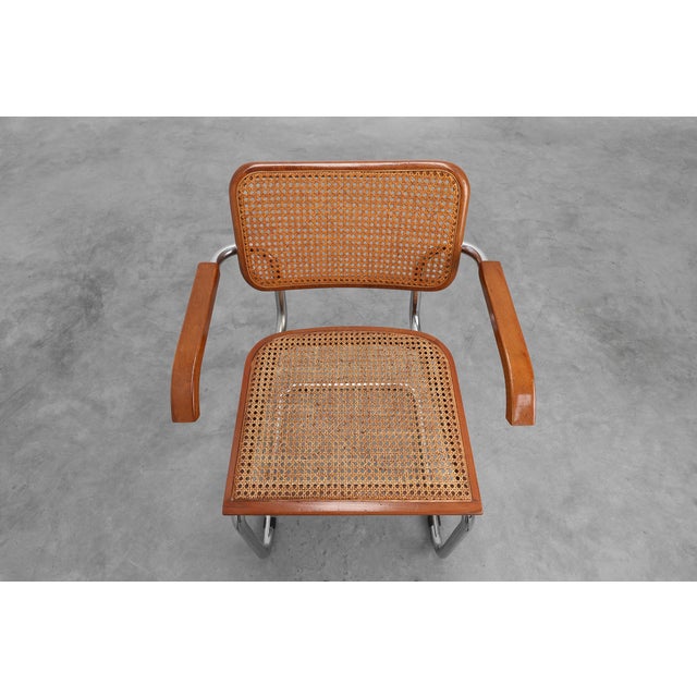 Bauhaus Armchair in tubular Steel, Wood and Rattan, 1920 For Sale - Image 12 of 18