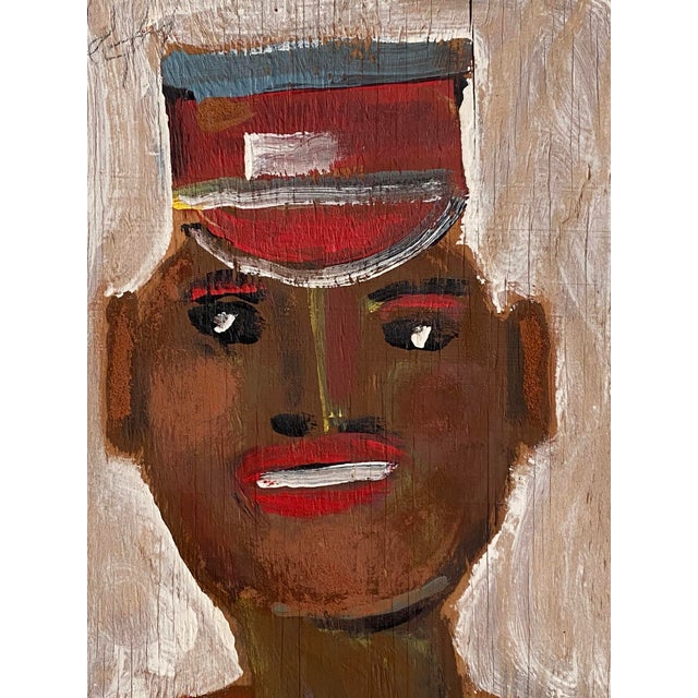 1980s Vintage Jimmy Lee Sudduth Folk Art Painting “Farmer” For Sale - Image 10 of 12