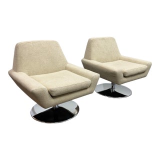 DellaRobbia Tech Swivel Chairs, Pair For Sale