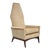 Mid 20th Century Mid Century Modern Adrian Pearsall Style Beige Diamondback Walnut Lounge Chair For Sale