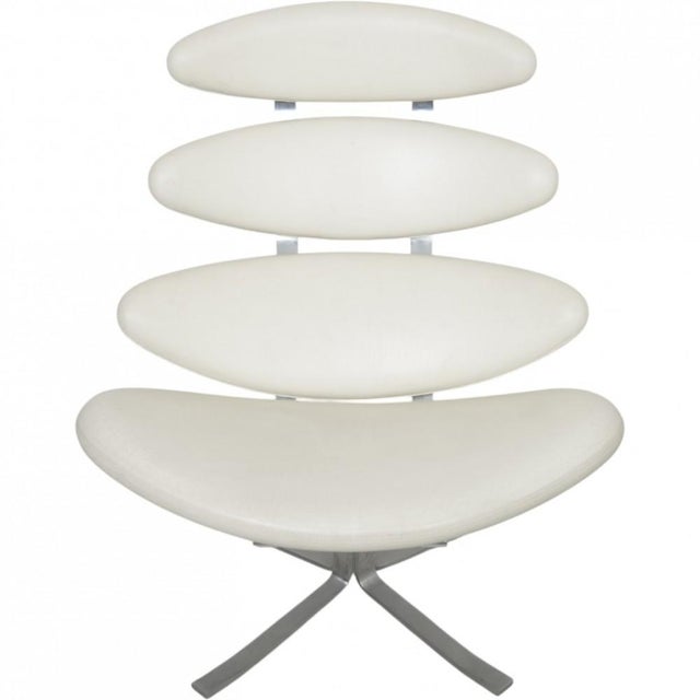 Corona Chair in White Leather by Erik Jørgensen, 2000s For Sale - Image 15 of 15