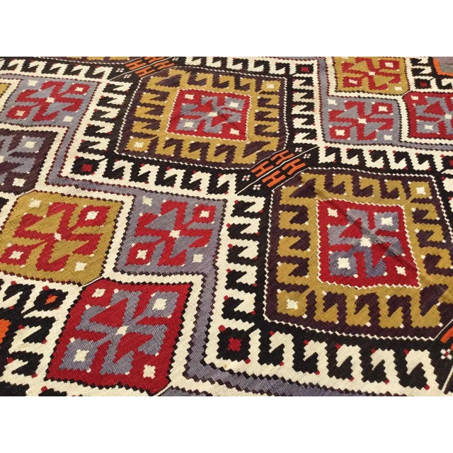 Textile Vintage Turkish Kilim Runner - 67" X 161" For Sale - Image 7 of 10