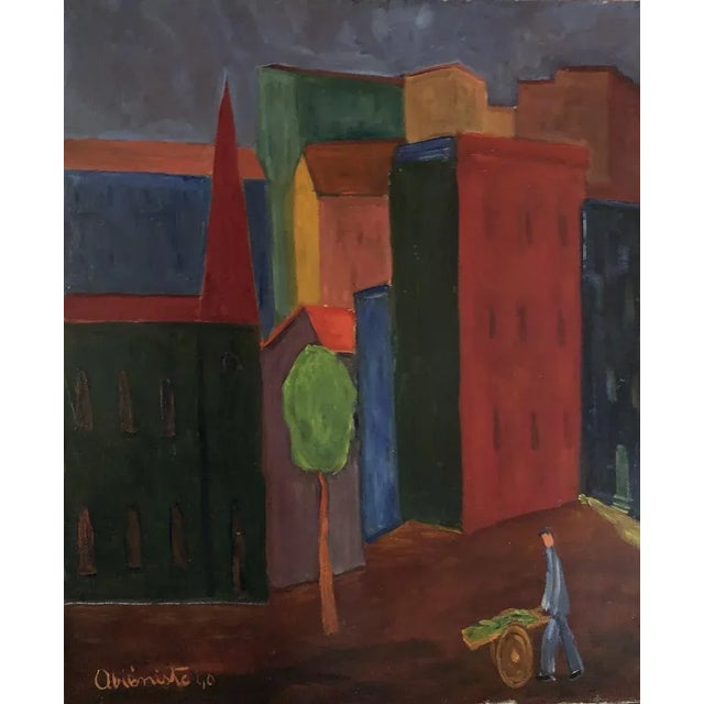 Jean-Jacques Abieniste, Le petit arbre, 1946, Oil on Canvas For Sale - Image 10 of 10