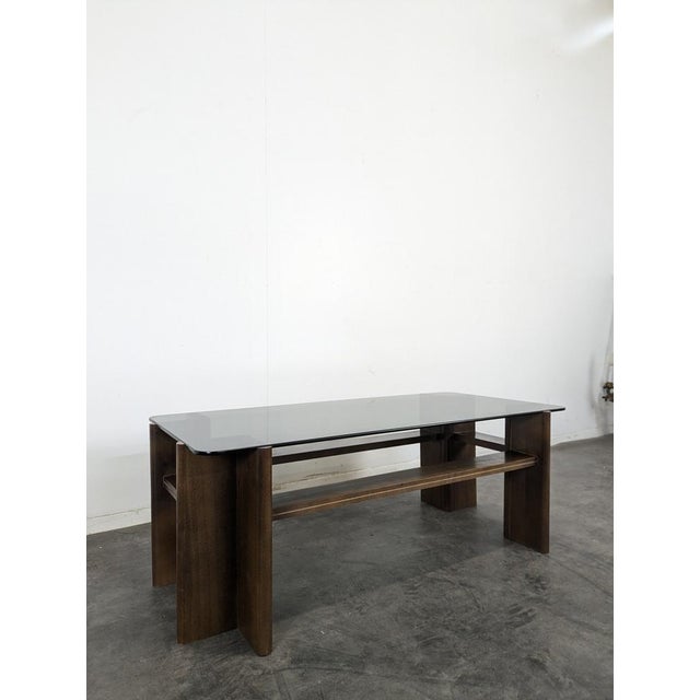 Italian Glass Coffee Table, 1980s, in Very Good conditions.