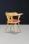 Gold Mid-Century French Bistro Armchair in Beech and Red Upholstery, 1950s For Sale - Image 8 of 11