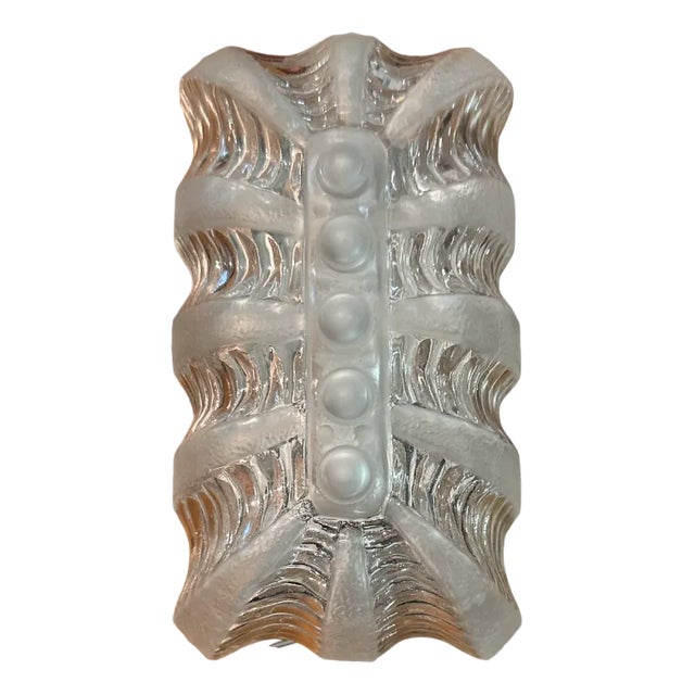 Vintage Wall Light in Acetate Glass, 1970s For Sale