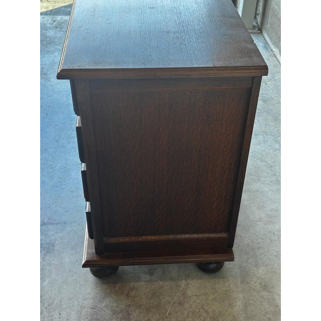 Mid-Century Modern Oak Chest of Drawers with Four Drawers, 1950s For Sale - Image 18 of 18