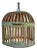 Vintage Industrial Green Iron Basket Cage Pendant Light For Sale