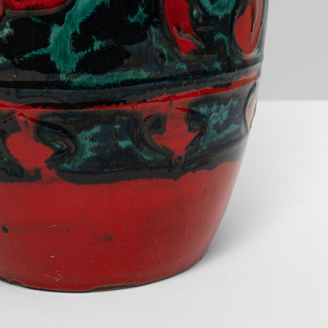 20th Century German 'W. Germany' Ceramic Vase For Sale - Image 13 of 18