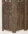 Syrian Palm Tree Motif Four Panel Brass Clad Screen For Sale - Image 9 of 10