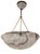 Early 20th Century Hand Carved French White+ Grey Alabaster W/Carved Detail, Alabaster Canopy +Cord For Sale - Image 10 of 16