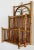 Vintage Scorched Bamboo Hanging Magazine Rack For Sale - Image 4 of 7