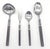 1960s 1960s Oneida Northland "Anticipation" Stainless Steel & Teak Composite Flatware, Set of 49 Pieces For Sale - Image 5 of 13
