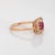 Traditional Antique Edwardian Diamond Ruby Square Ring 14k Gold Sz 6.5 Gemstone Engagement For Sale - Image 3 of 6