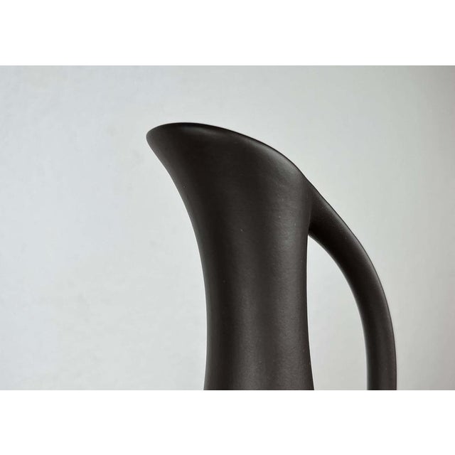 Mid-Century Modern Mid-Century Modern Minimalist Wormser Terra-Sigillata Pottery Carafe Vase, Germany, 1960s For Sale - Image 3 of 13