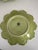 Boho Chic Bordallo Pinheiro Avocado Green Portuguese Majolica Dessert Plates- Set of 12 For Sale - Image 3 of 6