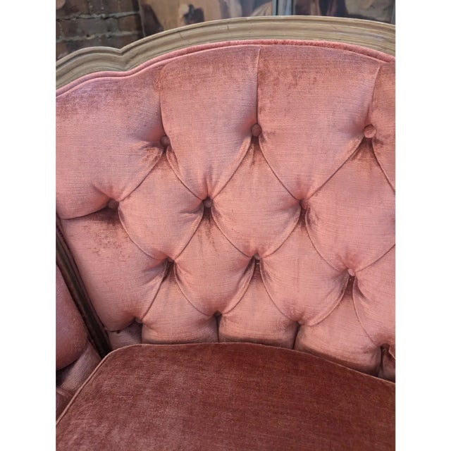 1940s Vintage French Chaise With New Upholstery For Sale - Image 9 of 12