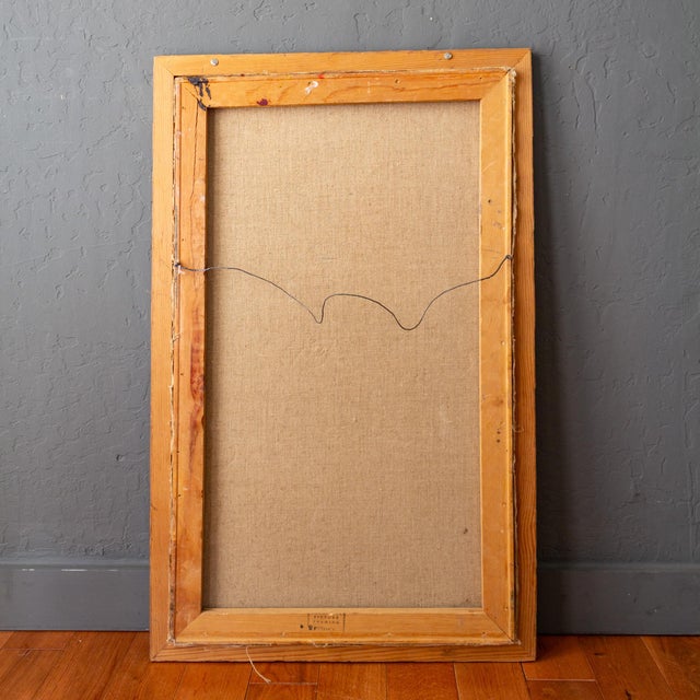 Figure Painting of a Girl in Yellow on a Soutwestern Mesa Landscape For Sale - Image 14 of 14