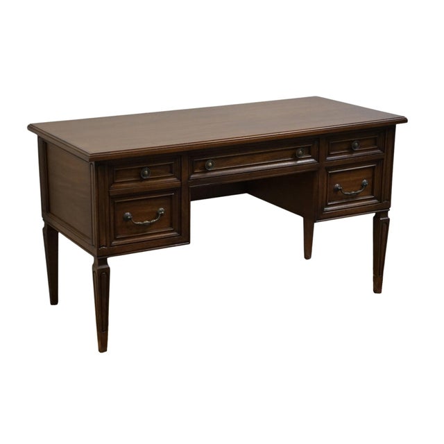MOUNT AIRY Solid Cherry Italian Provincial Style 54" Writing Desk 30" High 54" Wide 25" Deep Knee Area: 23" x 21.5" We...
