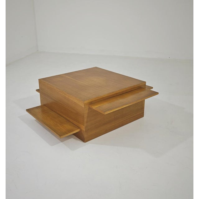 Wood Mid-Century Modern Extendable Wooden Coffee Table, Italy, 1970s For Sale - Image 7 of 16