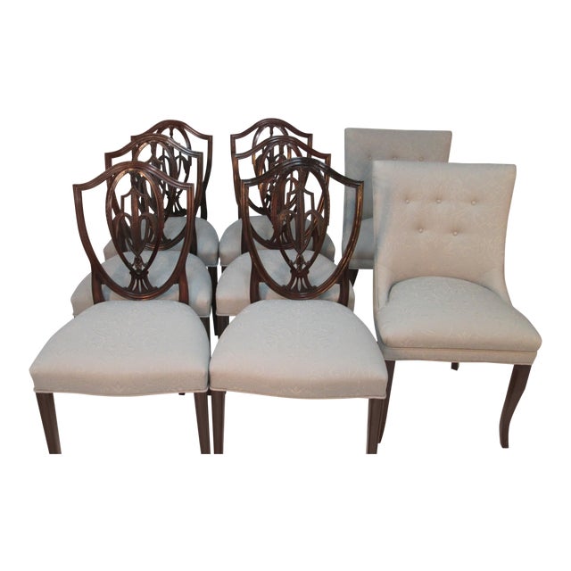 1940s Vintage Old Colony Of Boston Dining Chairs Set Of 8 Chairish