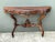 Vintage Hand Carved Demilune Wall Mount Console Table For Sale - Image 4 of 12