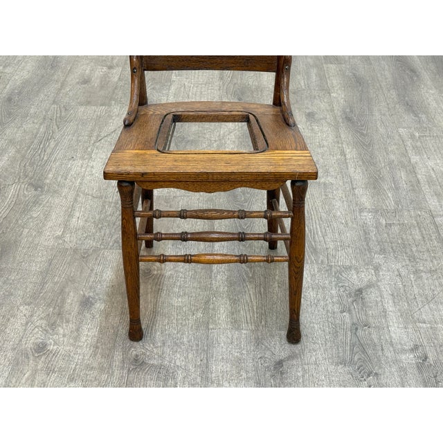 Set of Six Oak Dining Chairs For Sale - Image 10 of 10