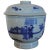 19th Century Chinese Blue & White Porcelain Jar and Cover For Sale - Image 11 of 11