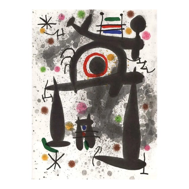 1971 Joan Miro Lithograph Dm02195 Derriere Le Miroir For Sale