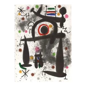 1971 Joan Miro Lithograph Dm02195 Derriere Le Miroir